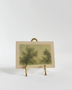Aged Brass Easel Stand