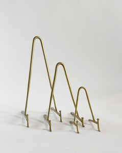 Aged Brass Easel Stand