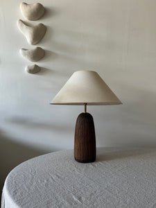 Textured Walnut Lamp